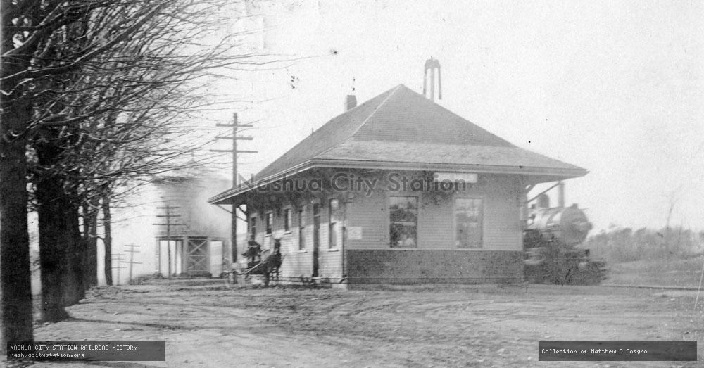 Postcard: Station, Bar Mills, Maine